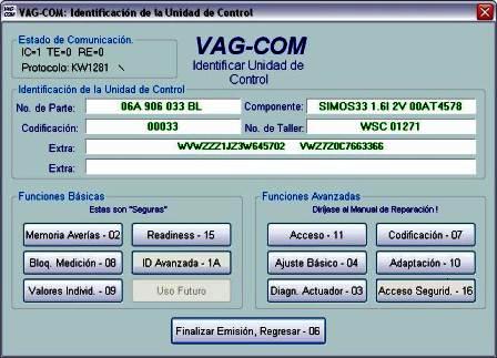 Vagcom modulo 17 - VAGCOM EN ESPAÑOL